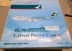 稀少 JC 1/200 キャセイパシフィック カーゴ B747-8F 香港トレーダー