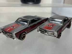 Hot Wheels ‘67 PONTIAC GTO 2台セット loose ルース