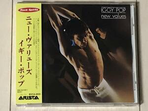 Iggy Pop イギー・ポップ / New Values ニュー・ヴァリューズ ☆ Klaus Kruger、James Williamson、帯付き日本盤、美品、BVCA-2033