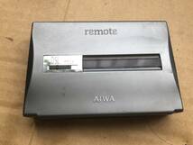 AIWA アイワ ポータブルカセットプレーヤー remote HS-PL35 JUNK_画像1