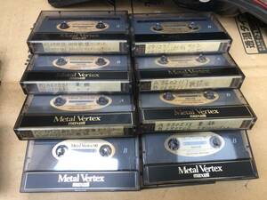 マクセル Maxell Metal Vertex 90分　 カセット　メタルテープ　8本まとめて　録音済み中古品　1