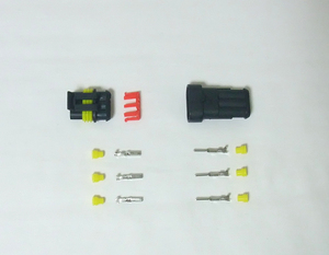  waterproof connector 3 pin assembly kit ( new goods )
