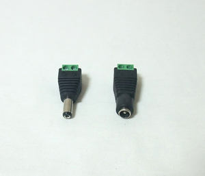  outer diameter 5.5mm inside diameter 2.1mm size DC plug Jack set ( screw terminal, new goods )