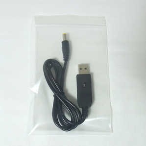 USB(DC5V)をDC9Vに昇圧する変換ケーブル（約1m、新品）の画像3