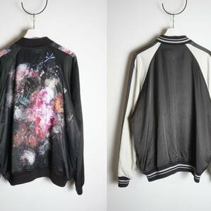 正規 20SS LAD MUSICIAN ラッドミュージシャン FLOWER REVERSIBLE BLOUSON フラワー リバーシブル ブルゾン スカジャン 2120-354 黒 122O▲の画像2