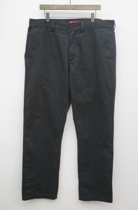 定番 国内正規 18AW Supreme シュプリーム Work Pant ワーク チノ パンツ トラウザー コットン ポリエステル 黒 サイズ36 本物 109O▲