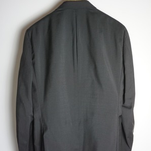 正規 新品 HERMES エルメス セットアップ ブラック スーツ ウール 2Bシングル ジャケット パンツ A19821 メンズ52黒本物1226N▲の画像5