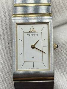 【1775】SEIKO セイコー クレドール レディース クオーツ腕時計 8420-6410 電池切れ ジャンク扱い