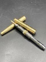 【1868】希少★中古/パイロット Pilot 14K-585 金ペン ゴールド 初期型 回転式 キャップレス 万年筆 筆記未確認_画像9