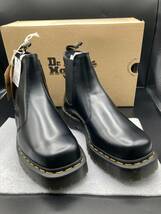 【1908】Dr.MarTens(ドクターマーチン)27888001 2976 BEX SQUARED チェルシー サイドゴア レザーブーツ BLACK US-5 約24cm 未使用_画像2