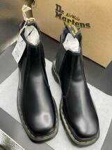 【1908】Dr.MarTens(ドクターマーチン)27888001 2976 BEX SQUARED チェルシー サイドゴア レザーブーツ BLACK US-5 約24cm 未使用_画像3