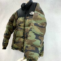 美品 THE NORTH FACE ノースフェイス ND92235 Novelty Nuptse Jacket ノベルティー ヌプシ ジャケット メンズ アウター ダウン M 迷彩 カモ_画像2