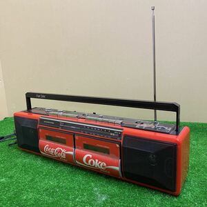 美品 Coca Cola TRC-938 ラジカセ ダブル 1000円スタート！ テープ カセット AM FM 昭和 レトロ 非売品 コカコーラ