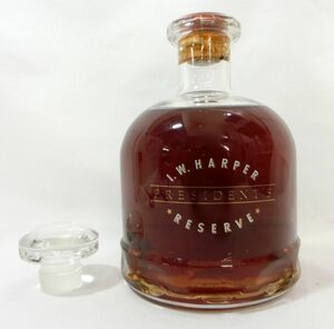 1000円スタート 酒 BOURBON WHISKEY I.W.HARPER RESERVE PRESIDENT'S 750ml 43％ ハーパー プレジデント リザーブ 未開栓 WHO お酒⑯534