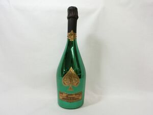 1000円スタート 酒 Champagne ARMAND DE BRIGNAC BRUT 2021年 グリーン 750ml 12.5％ アルマン・ド・ブリニャック 未開栓 WHO □お酒⑮501