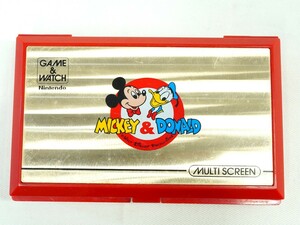 1000円スタート ゲーム機 ゲームウォッチ GAME&WATCH ミッキー&ドナルド MICKY&DONALD DM-58 Nintendo 任天堂 通電/動作確認済 12 QQ30027