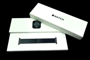 1000円スタート アップルウォッチ Apple watch Model A2723 SE 第2世代 44mm 45mm Black/Blue Nike sport loop 外箱付 WHO OO1006