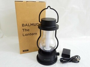 1000円スタート ランタン BALMUDA バルミューダ L02A-BK ブラック 黒 通電動作確認済 付属品有 照明器具 アウトドア キャンプ TMT P9021