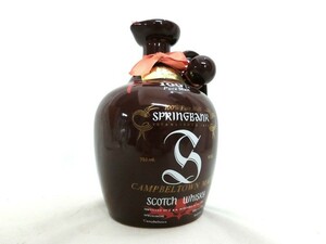 1000円スタート スコッチウイスキー SPRING BANK 100% PURE MALT CAMPBELTOWN 750ml 43% 約1390g 未開栓 スプリングバンク 1 お酒A820