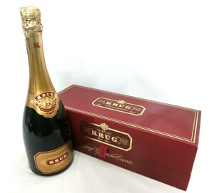 1000円スタート シャンパーニュ CHAMPAGNE GRADE CUVEE BRUT KRUG 箱付き 750ml 12% 未開栓 グランキュベ クリュッグ THO お酒A821