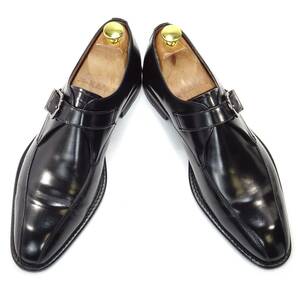 即決 KENFORD 25.0cm スワールモンク ケンフォード メンズ 黒 ブラック BLK 本革 レザーシューズ 本皮 ビジネス 通勤 革靴 紳士靴 ドレス