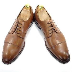 即決 stefanorossi 42 ストレートチップ ステファノロッシ メンズ 茶 ブラウン BRW 本革 ビジネス 本皮 革靴 紳士靴 通勤 カジュアル 会社
