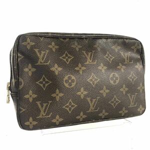 ■外観美品■LOUIS VUITTON ルイヴィトン　モノグラム　トゥルーストワレット23 コスメポーチ　クラッチバッグ PVC タグあり　フランス製