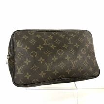 ■外観美品■希少■LOUIS VUITTON ルイヴィトン　モノグラム　トゥルーストワレット28 コスメポーチ　ECLAIL社ファスナー PVC 布タグあり_画像1