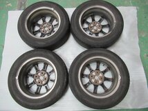 マツダ　純正　アルミホイール　14インチ　5.5J　+40　PCD100　4穴　4本セット　175/65R14　82S　デミオ　DEJFS　22351　伊t_画像8