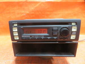 BY6349 動作OK ホンダ 純正 1DIN オーディオパネル/CD チューナーデッキ/PIONEER DEH-M6456ZH 39100-S7A-0030/小物入れ付 ライフ バモス 他