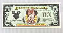 A#5297 DISNEY DOLLARS ディズニーダラー ディズニードル ミニー 1993年製 10ドル札 合計4枚_画像3