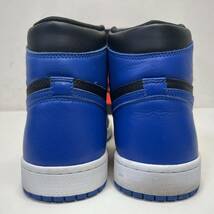 NIKE AIR JORDAN 1 RETRO high OG Royal 2017 555088-007 size 9.5 黒タグ付き ナイキ エアジョーダン1 AJ1 レトロ ハイ ロイヤル 27.5cm_画像3