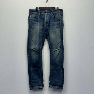 DELUXE ORIGINAL DENIM PANTS デラックス オリジナル デニムパンツ size M 長ズボン ストリート ジーンズ ジーパン ユーズド加工