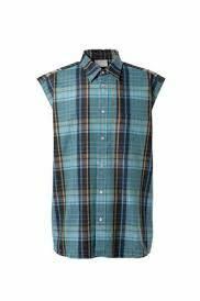 VTMNTS BI-COLOR Sleeveless Flannel Shirt VTMNTS スリーブレス ネルシャツ size M ブルー チェック柄