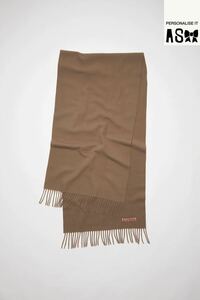 Acne Studios Fringe Wool Scarf アクネ ストゥディオス フリンジ ウール スカーフ size FREE ブラウン 新品未使用品