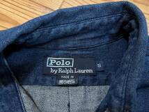 ★★USED ユーズド ラルフローレン デニムシャツ Sサイズ Ralph Lauren rrl インディゴ★★_画像3