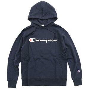 チャンピオン Champion　プルオーバー パーカー メンズ C3-Q102　ネイビー　Lサイズ