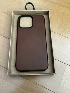 モバイルケース NOMAD / Modern Leather iPhone 15 Pro Max ケース　ホーウィンレザー　濃い茶系　ブラウン