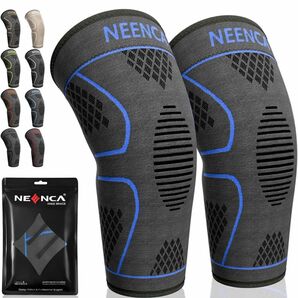 NEENCA 膝サポーター 2枚セット スポーツ用 膝保護 パープル M