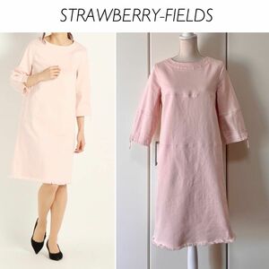 STRAWBERRY-FIELDS ルイーズデニム/フランボワーズ　ワンピース