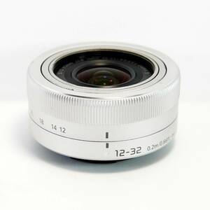 ★実用★ Panasonic パナソニック LUMIX G VARIO 12-32mm / F3.5-5.6 ASPH. / MEGA O.I.S.　H-FS12032　シルバー　中古実用品