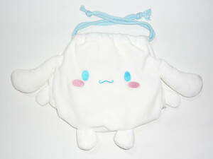  Sanrio Cinnamoroll soft toy pouch secondhand goods [ mochi mochi . feeling / inset attaching pouch ., middle . thing . inserting . soft toy as with become pouch ]
