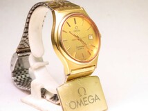 ■♪価格高騰!資産価値！稼働電池新品メンズビンテージ高級超レア！ OMEGA オメガ Seamaster シーマスターデート クオーツ フルオリジナル_画像3