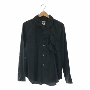 BLACK COMME DES GARCONS ブラックコムデギャルソン AD2009 1E-B015 長袖シャツ ブラウス トップス L 丸襟 リボンモチーフ