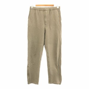 AURALEE オーラリー 21/AW A21AP03GU SUPER SOFT HEAVY SWEAT PANTS スーパーソフトヘビースウェットパンツ 裾ジップ サイズ3 モカ