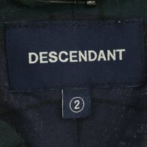 DESCENDANT ディセンダント 21/SS 211BRDS-SHM02 HYANNIS B.D LS SHIRT ボタンダウン長袖シャツ トップス カットソー 2 ブラックォッチ_画像4