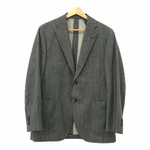 LARDINI ラルディーニ 39526 3B テーラードジャケット ブレザー アウター 48 グレー デニム調