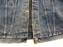 USA製 70's ビンテージモデル LEVI'S リーバイス 3rd デニムジャケット Gジャン トラッカーズ サイズ消え ブルー ブランケットライナー_画像7