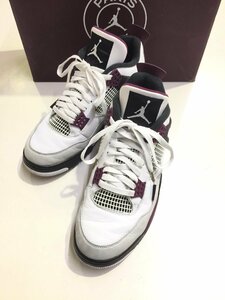 別注モデル 箱付 NIKE ナイキ PARIS SAINT GERMAIN 2020 CZ5624-100 AIR JORDAN 4 PSG エアジョーダン4 スニーカー 28cm