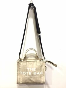 箱付 MARC JACOBS マークジェイコブス M0016161 THE TOTE BAG ロゴプリント キャンバストートバッグ 2WAY ハンドバッグ ショルダーバッグ